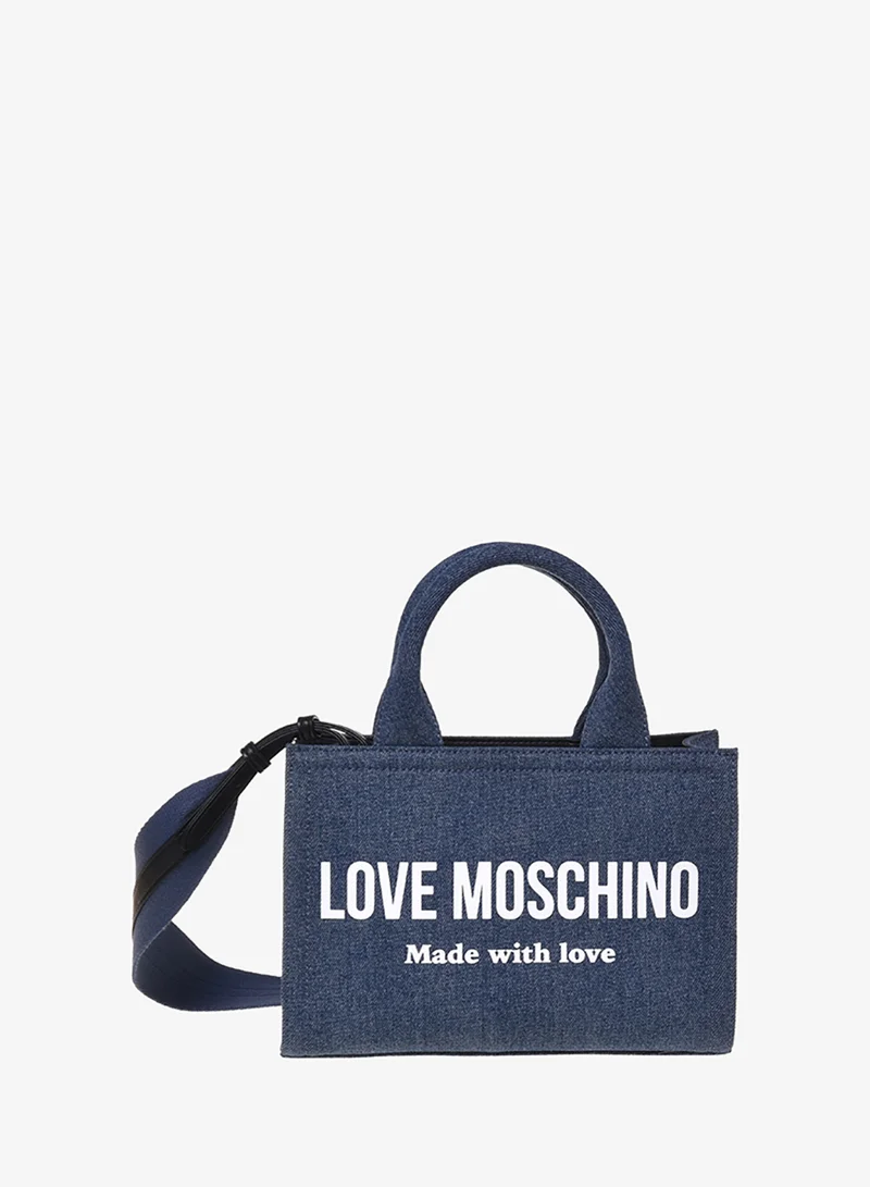 Signature Love Denim Shopper Tote